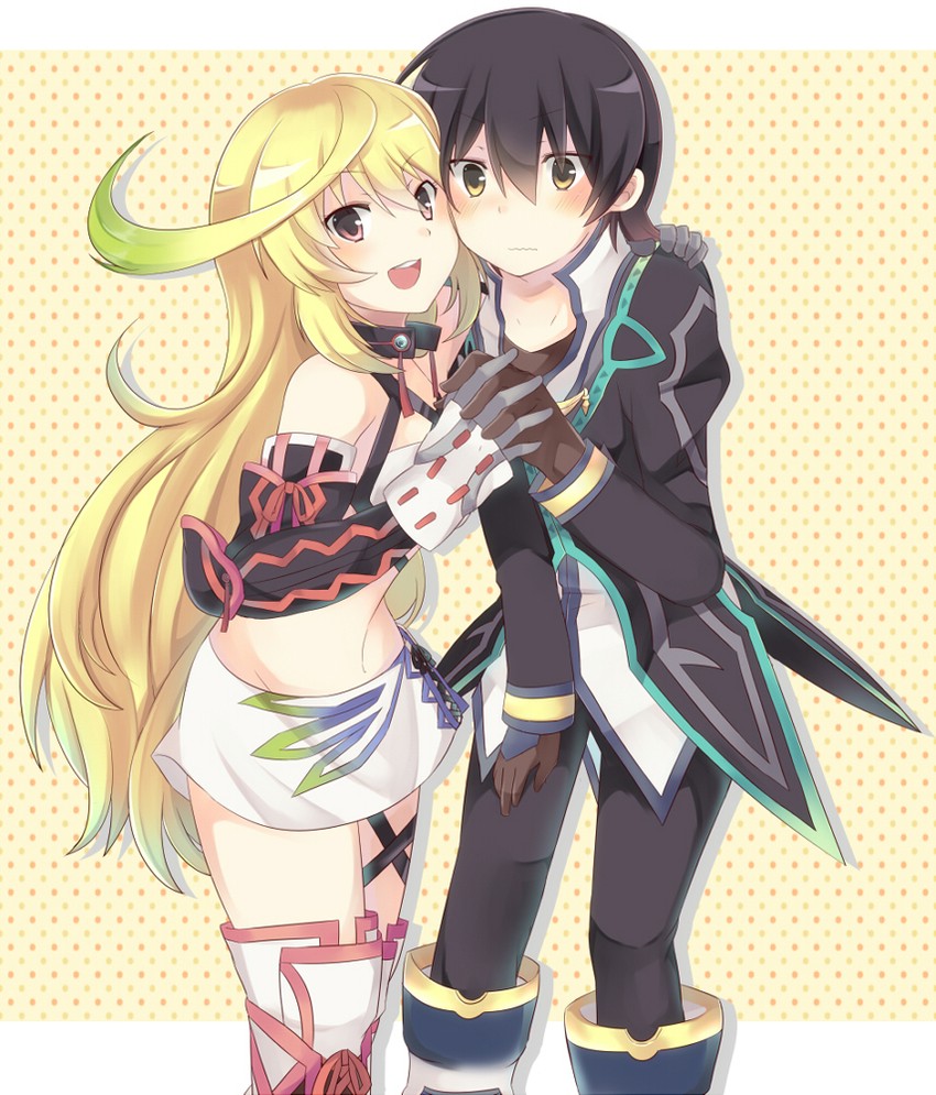 milla maxwell and jude mathis (tales of and 1 more) drawn by rento_(rukeai)
