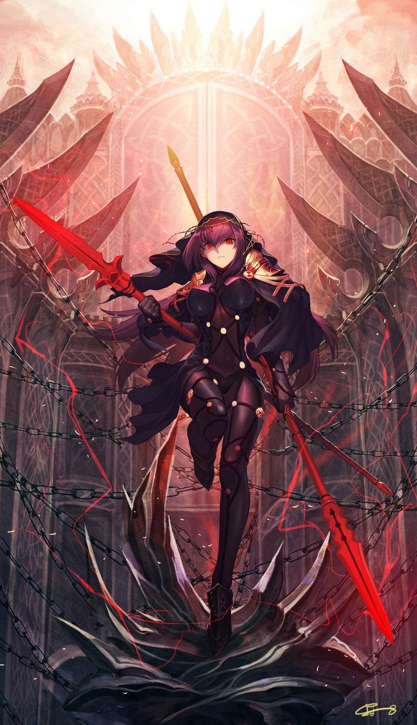 scathach (fate and 1 more) drawn by nakamura_eight