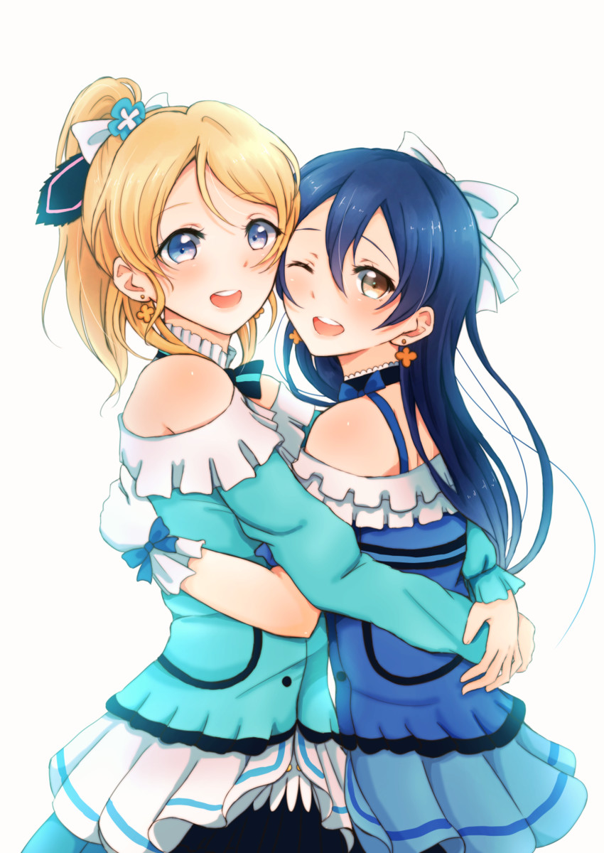 sonoda umi and ayase eli (love live! and 1 more) drawn by suito