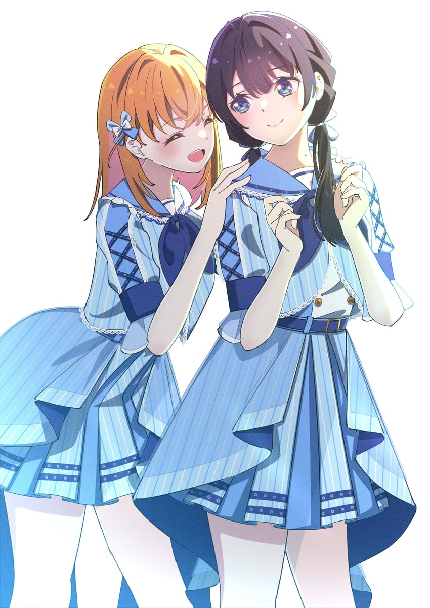 hinoshita kaho and murano sayaka (love live! and 3 more) drawn by fujiwaland