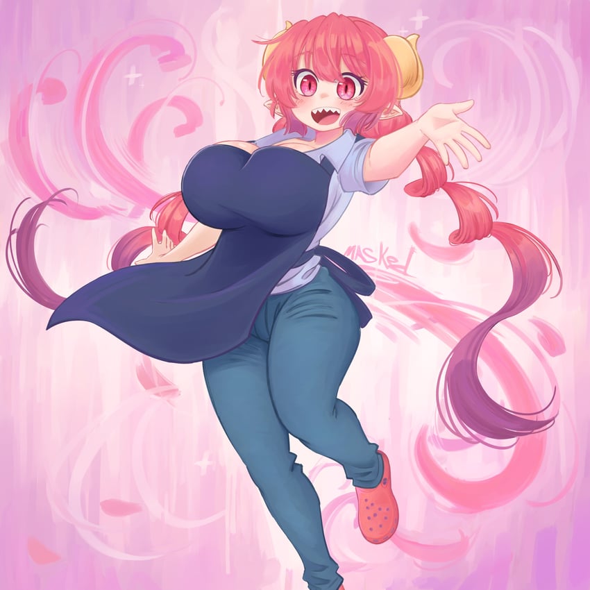 ilulu (kobayashi-san chi no maidragon) drawn by masked_ink