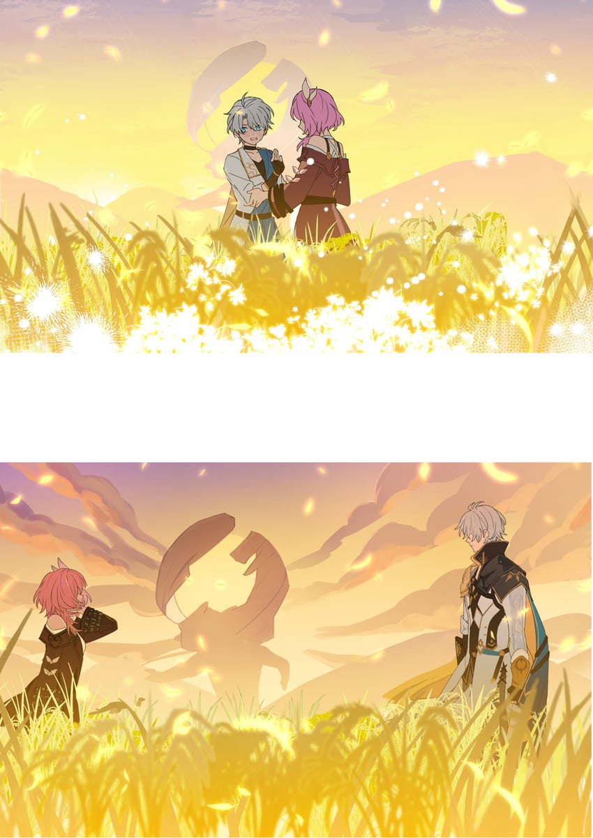 phainon and cyrene (honkai and 1 more) drawn by kk_(kkgame7733)