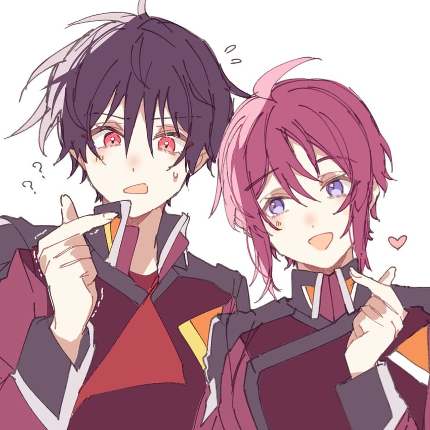 lunamaria hawke and shinn asuka (gundam and 2 more) drawn by er1ji6ou2004