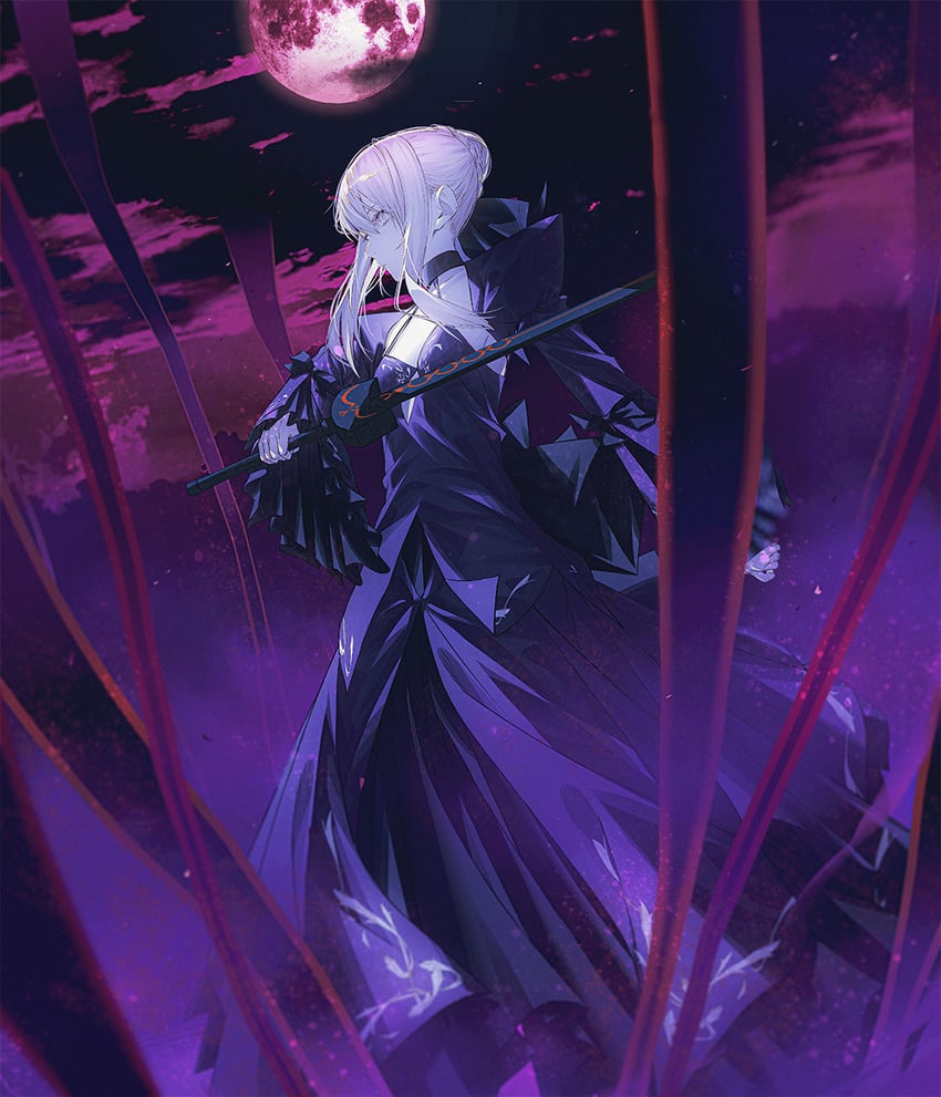 artoria pendragon and saber alter (fate and 2 more) drawn by fov_ps