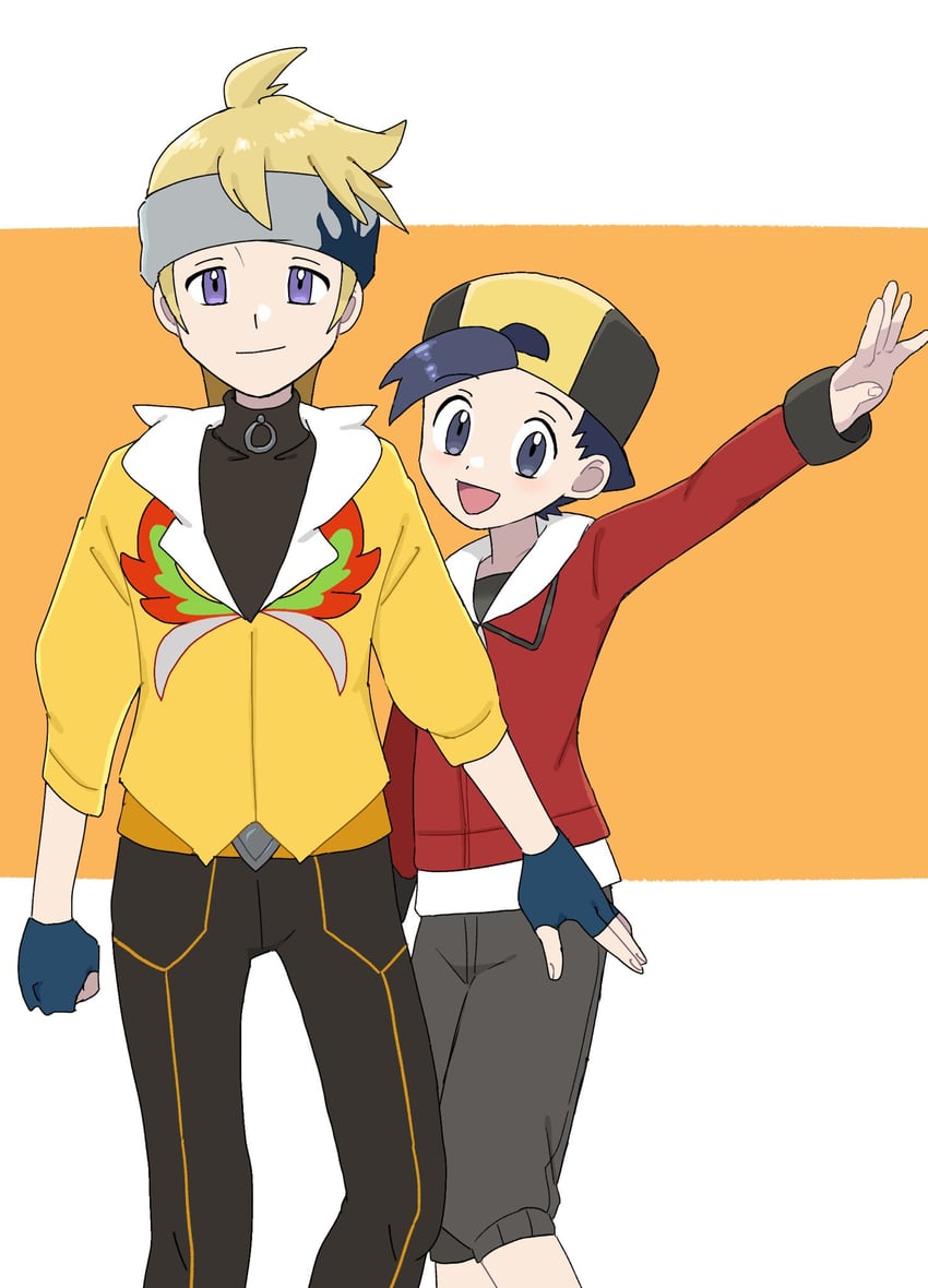 ethan and morty (pokemon and 2 more) drawn by sana_(37pisana)