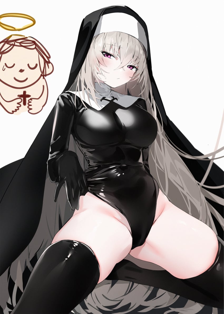 sensei, doodle sensei, sakurako, and justina follower (blue archive) drawn by silver_(chenwen)