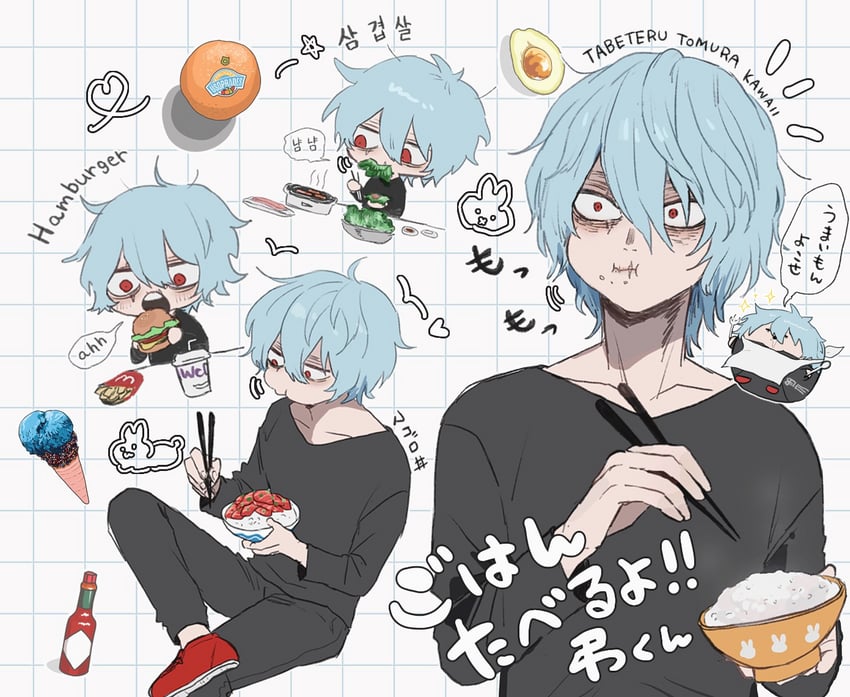 shigaraki tomura (boku no hero academia and 1 more) drawn by ametaro_(ixxxzu)