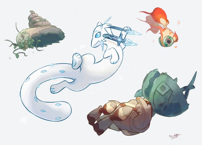 chien-pao, chi-yu, wo-chien, and ting-lu (pokemon) drawn by fireblast