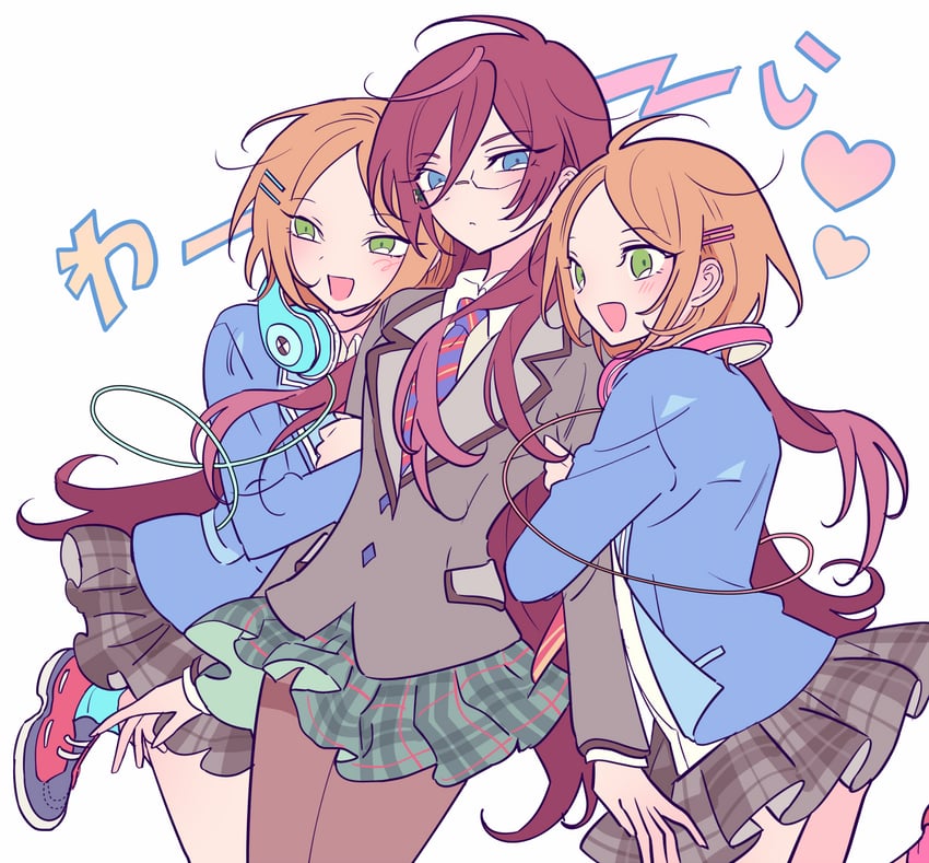 saegusa ibara, aoi hinata, and aoi yuta (ensemble stars!) drawn by meremero