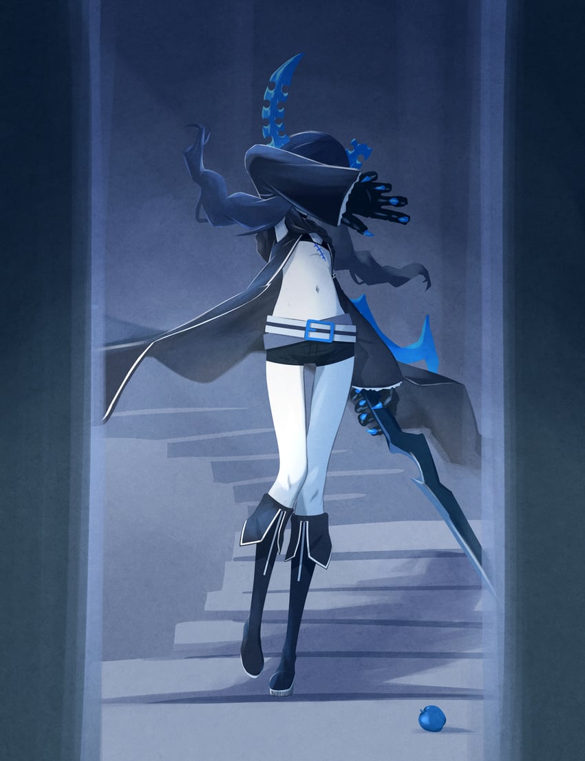 black rock shooter and dead master (black rock shooter) drawn by 32zzz
