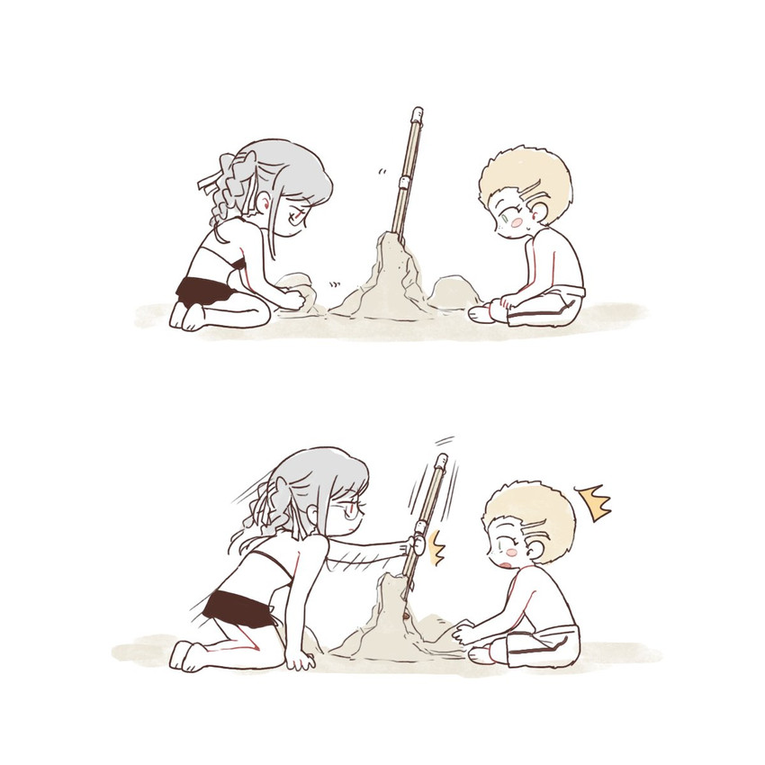 pekoyama peko and kuzuryu fuyuhiko (danganronpa and 1 more) drawn by gamhwa