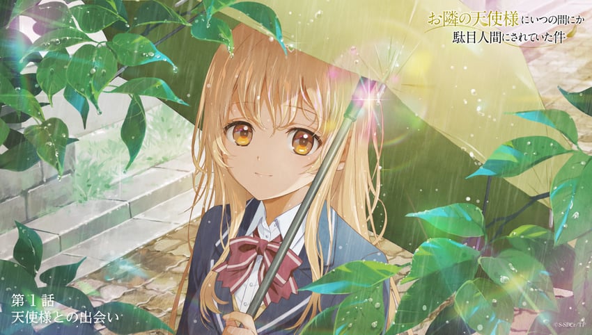 shiina mahiru (otonari no tenshi-sama ni itsu no mani ka dame ningen ni sarete ita ken) drawn by hosoi_mieko