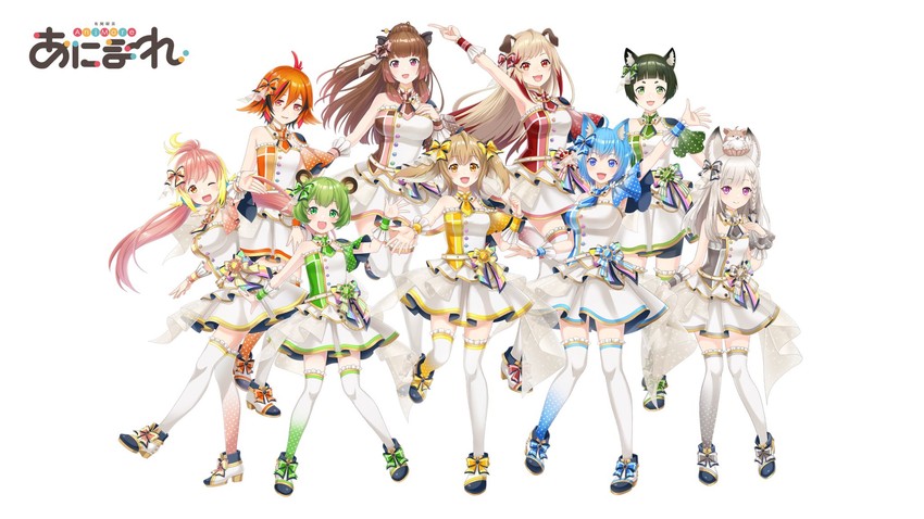 souya ichika, inaba haneru, shiromiya mimi, kazami kuku, hinokuma ran, and 4 more (nanashi inc. and 1 more)