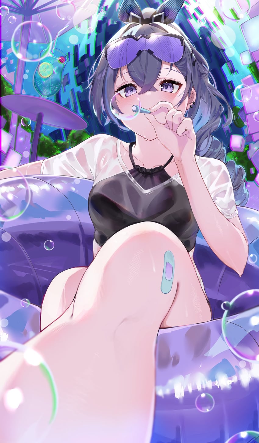 silver wolf (honkai and 1 more) drawn by ayama_nano