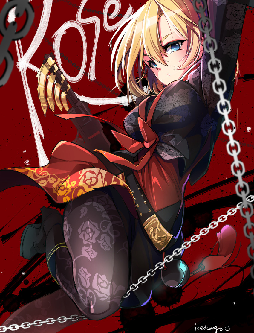 female gunner, rose, female ranger, and crimson rose (elsword) drawn by icedango_(dpopic3)