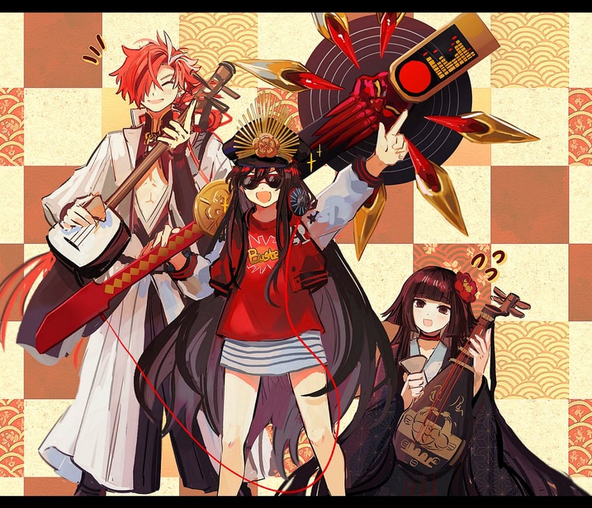 oda nobunaga, takasugi shinsaku, and komahime (fate and 1 more) drawn by orizu_lm