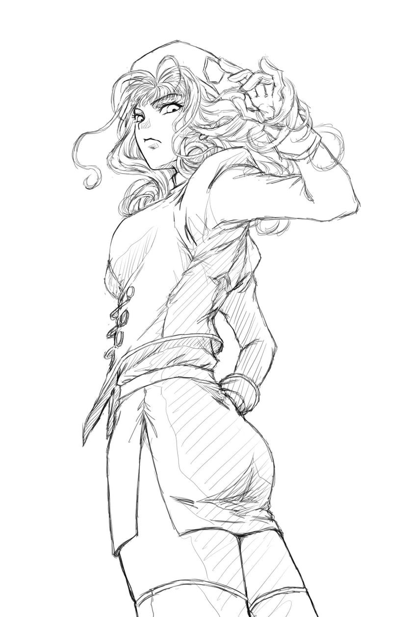 silene rambert (fighter's impact) drawn by mido_riku