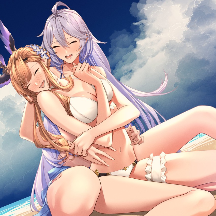 silva and tweyen (granblue fantasy) drawn by soluna_(so_lu_na)