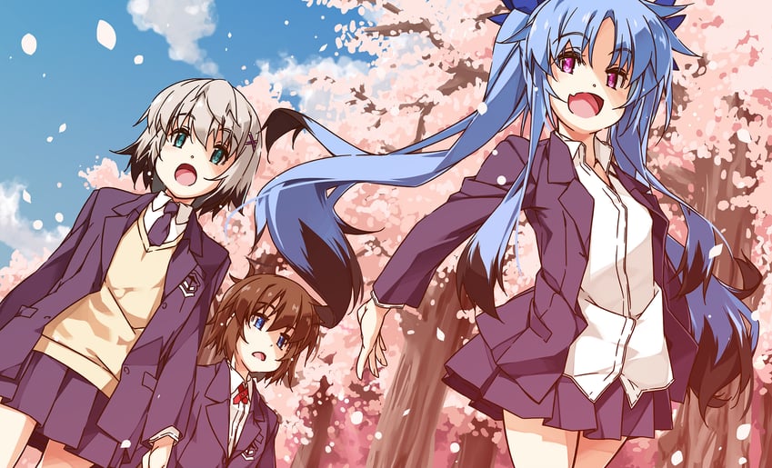 stern the destructor, levi the slasher, and lord dearche (lyrical nanoha and 1 more) drawn by shikei