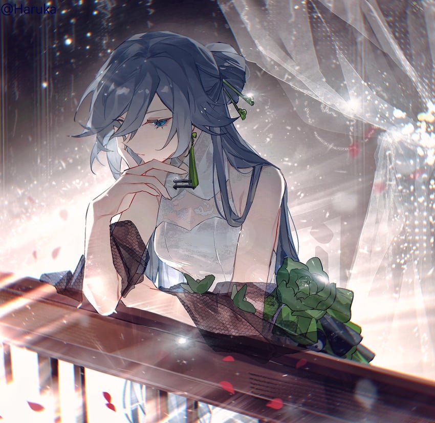 fu hua (honkai and 1 more) drawn by haruka_(rsyaooooo)