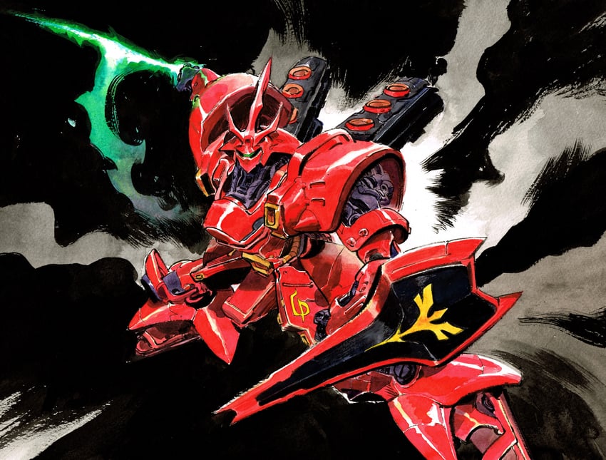 sazabi (original and 2 more) drawn by matias_bergara