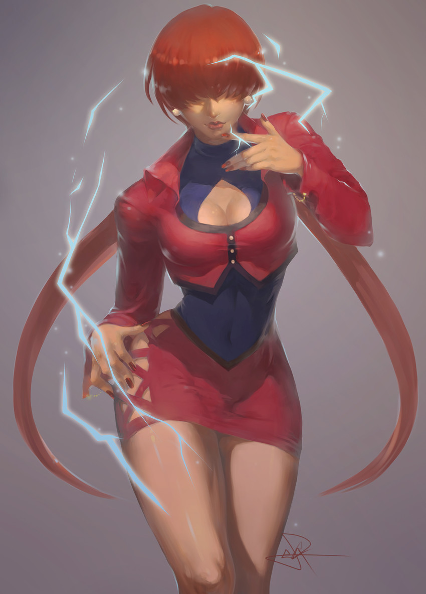 shermie and orochi shermie (the king of fighters) drawn by spade-m