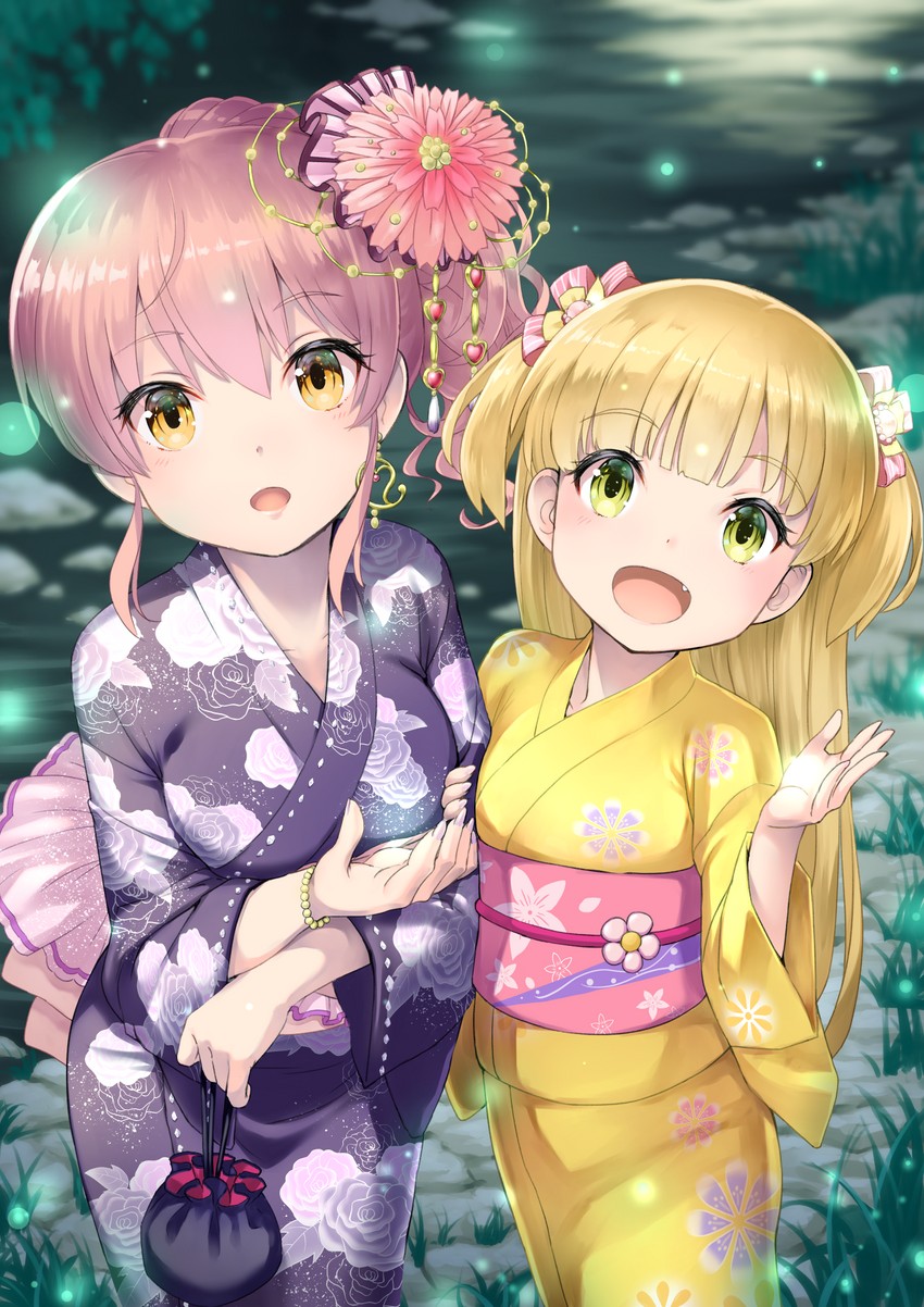 jougasaki mika and jougasaki rika (idolmaster and 1 more) drawn by rin2008