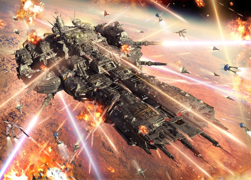sdf-1, vf-25, and regult (macross and 2 more) drawn by yann-s
