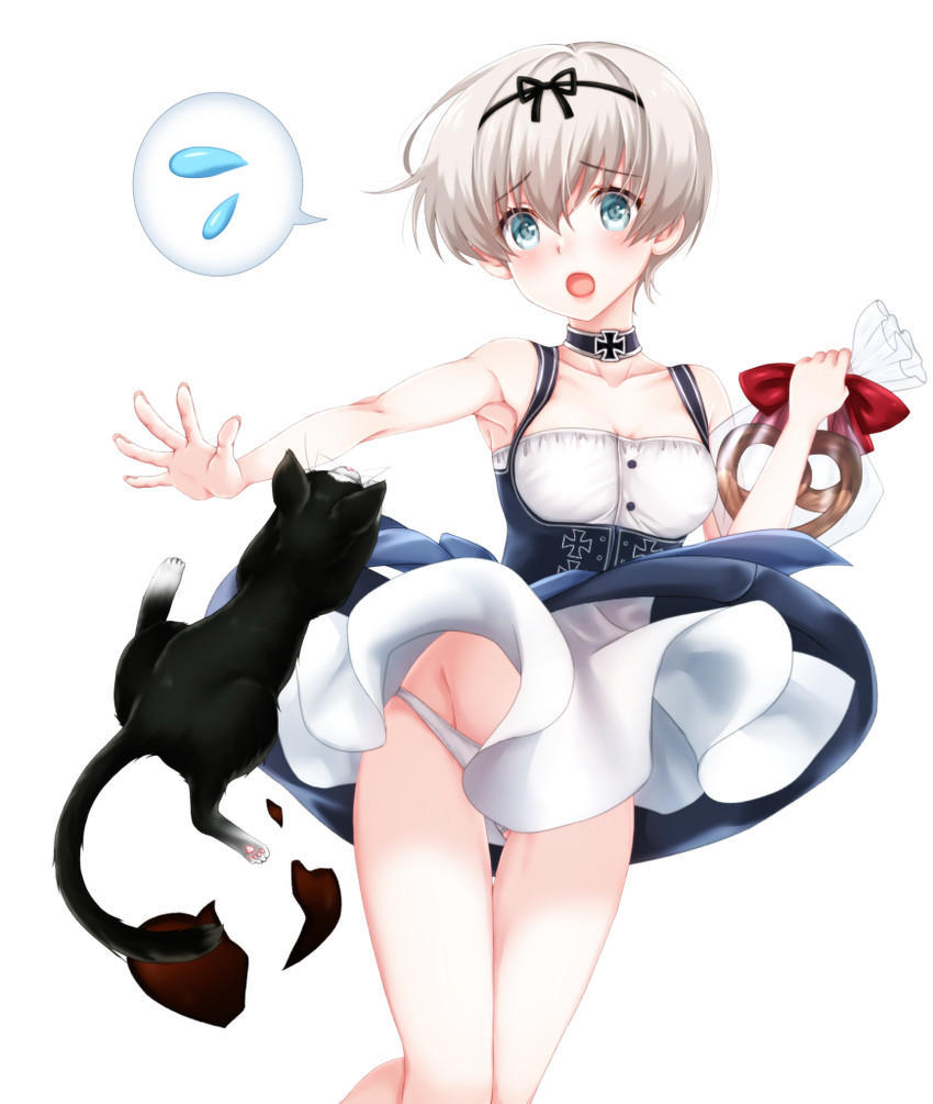 z1 leberecht maass and unsinkable sam (kantai collection) drawn by baretto_(firearms_1)