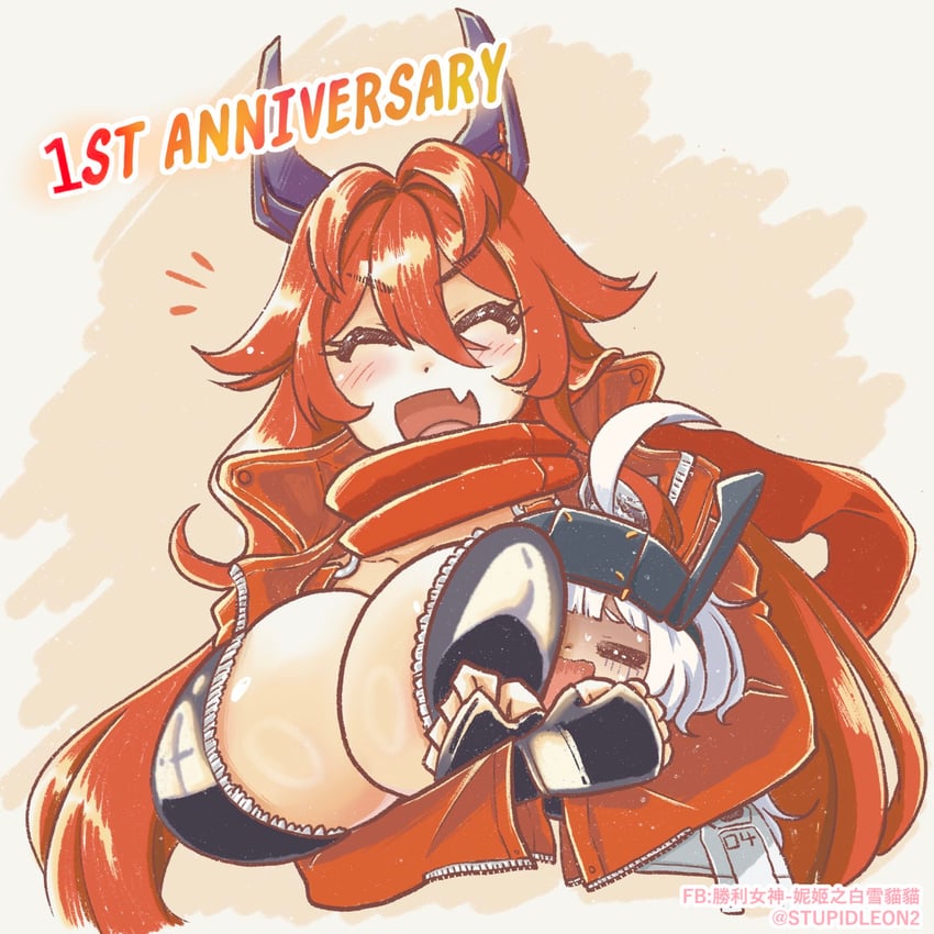 red hood and snow white (goddess of victory: nikke) drawn by stupidleon2