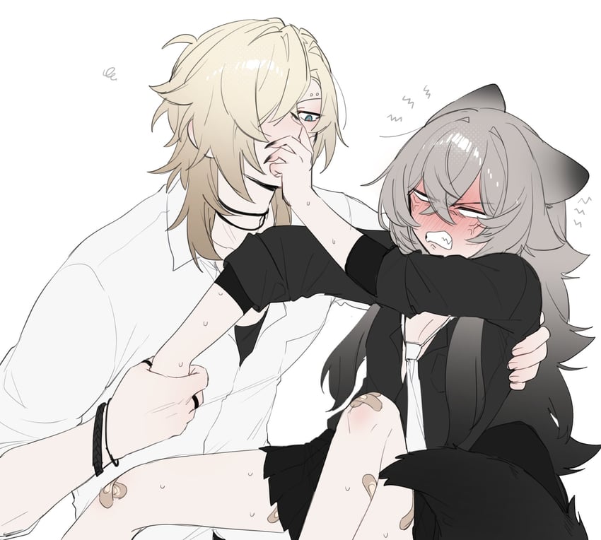 whitney and shoya (original and 1 more) drawn by kai_(drakkai10)