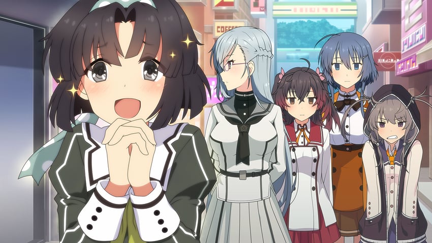 asakura mihono, setouchi chie, shichinosato kofuki, musumi kiyoka, and kitora mirja (toji no miko and 1 more)