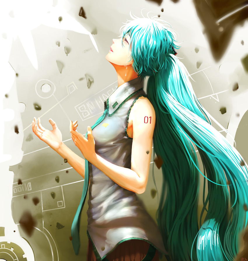 hatsune miku (vocaloid) drawn by hachijuu