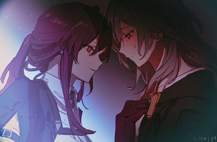 trailblazer, stelle, and kafka (honkai and 1 more) drawn by haun