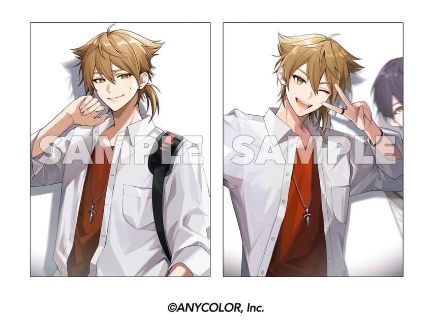 kenmochi touya and fushimi gaku (nijisanji) drawn by saw_(dtn_error)