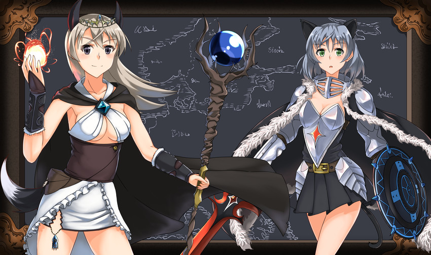 sanya v. litvyak, eila ilmatar juutilainen, and tonttu (world witches series and 1 more) drawn by hiroshi_(hunter-of-kct)