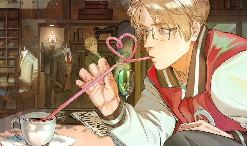 america and united kingdom (axis powers hetalia) drawn by zhongerweiyuan