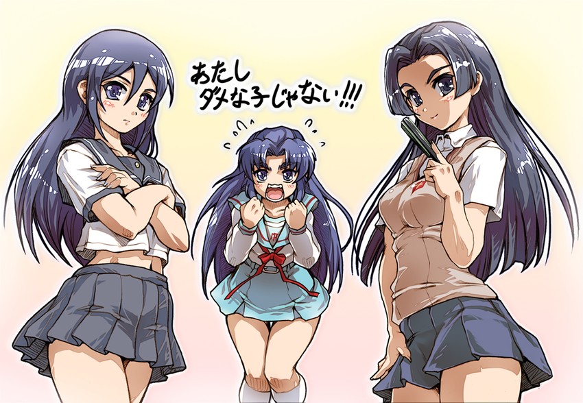 asakura ryoko, aragaki ayase, and kongou mitsuko (toaru majutsu no index and 3 more) drawn by hisahiko