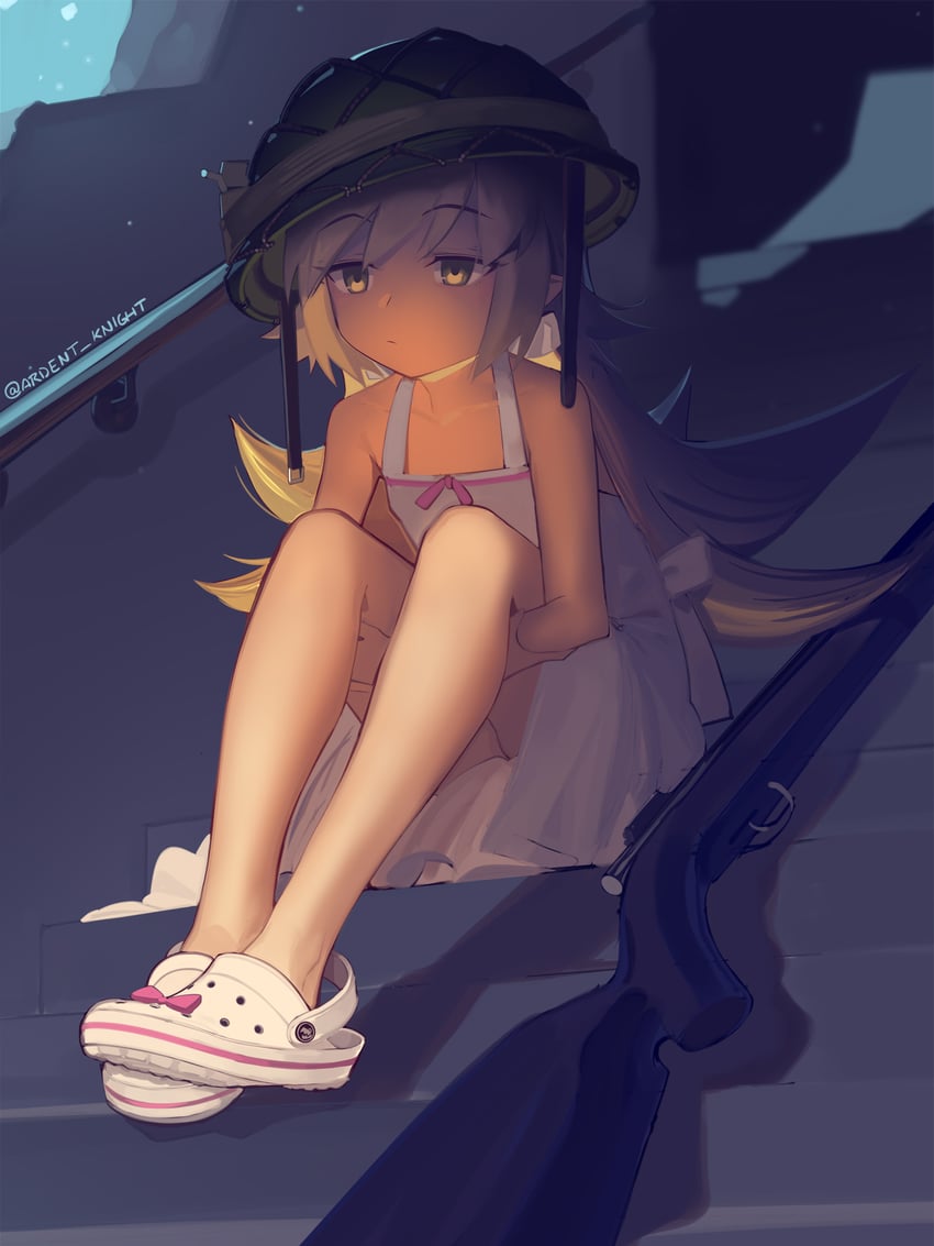 oshino shinobu (monogatari and 1 more) drawn by boa_(brianoa)
