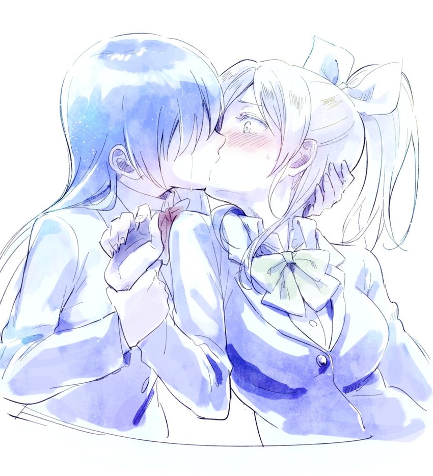 sonoda umi and ayase eli (love live! and 1 more) drawn by yukiiti