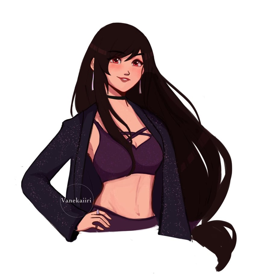 tifa lockhart (final fantasy and 1 more) drawn by vanekairi