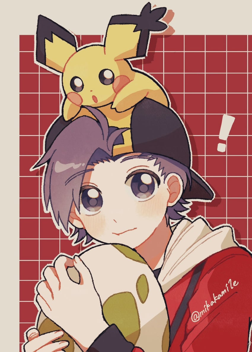 ethan, pichu, and spiky-eared pichu (pokemon and 1 more) drawn by mikakami1e