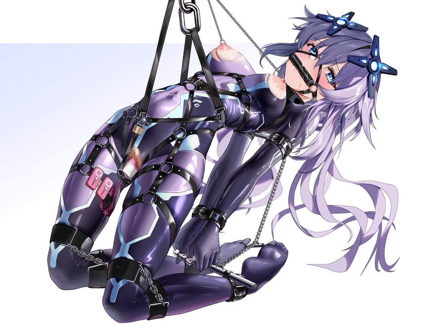 neptune, purple heart, and next purple (neptune and 1 more) drawn by maho_shi_ma