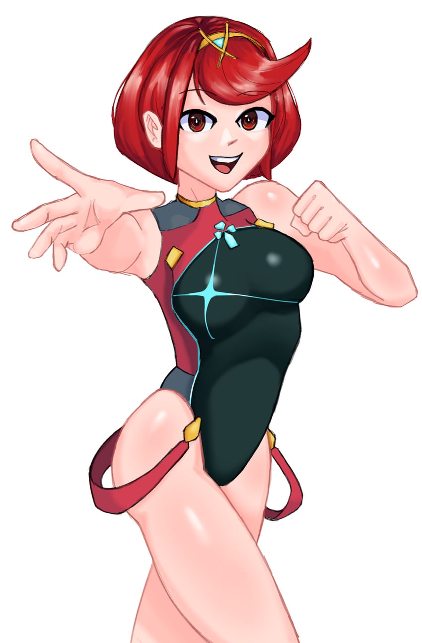 pyra (xenoblade chronicles and 1 more) drawn by goatspunk