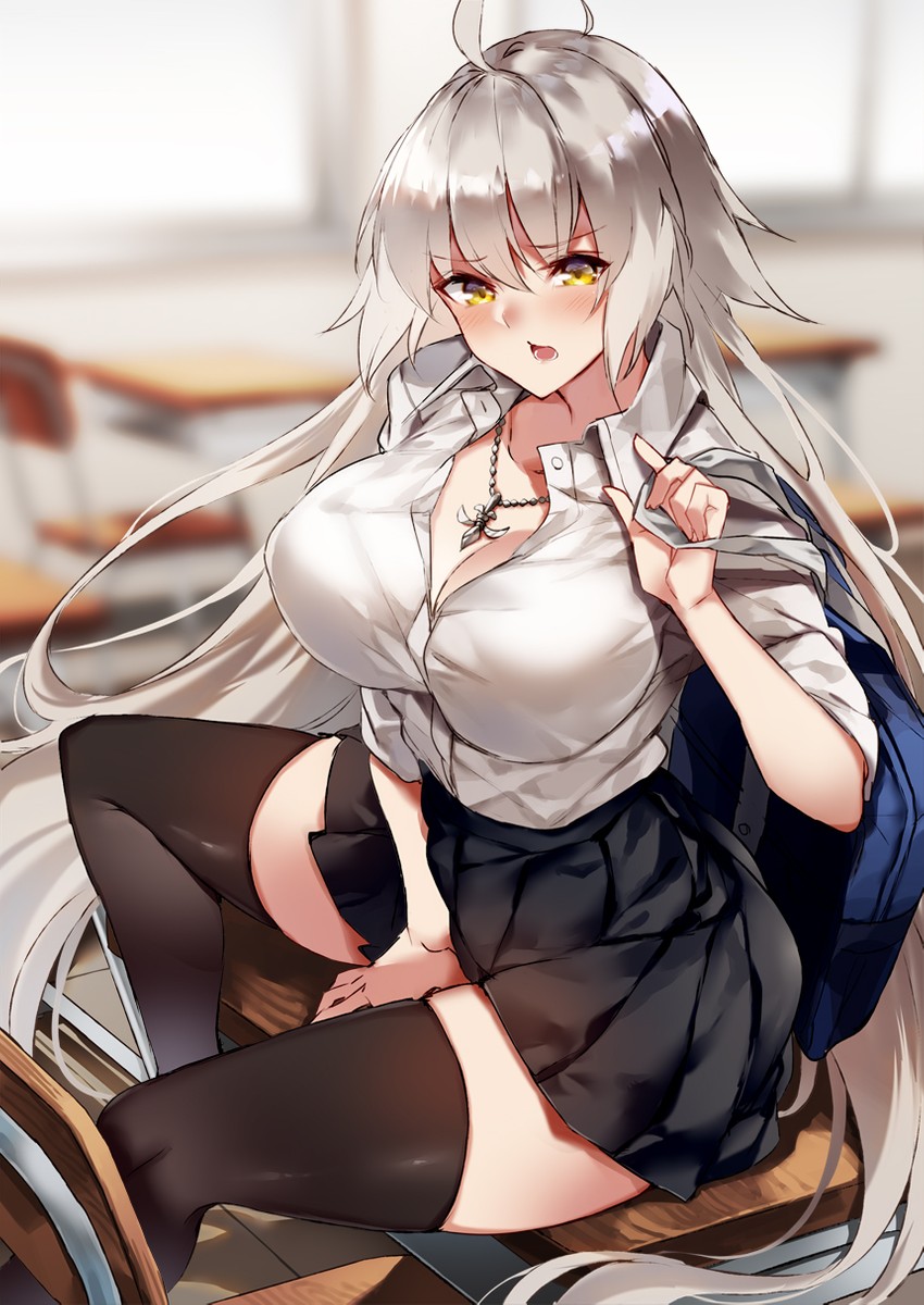 jeanne d'arc alter (fate and 1 more) drawn by ken_(coffee_michikusa)