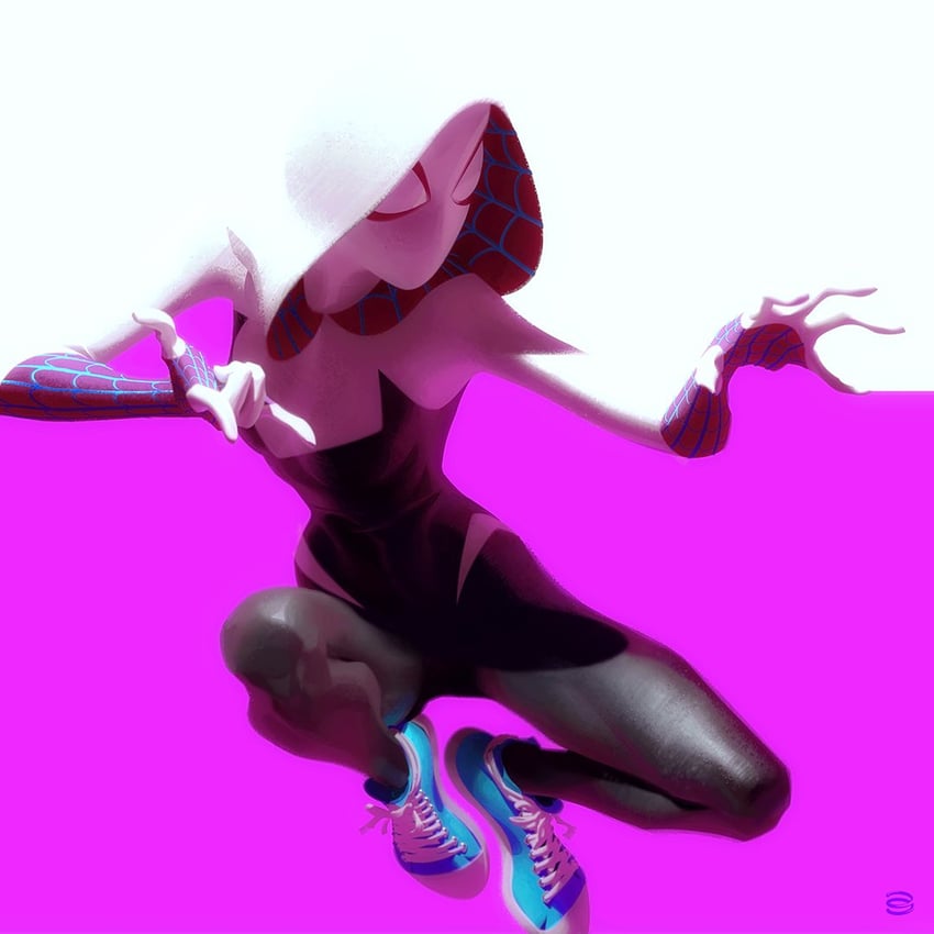 spider-gwen and gwen stacy (marvel and 1 more) drawn by alex_garner
