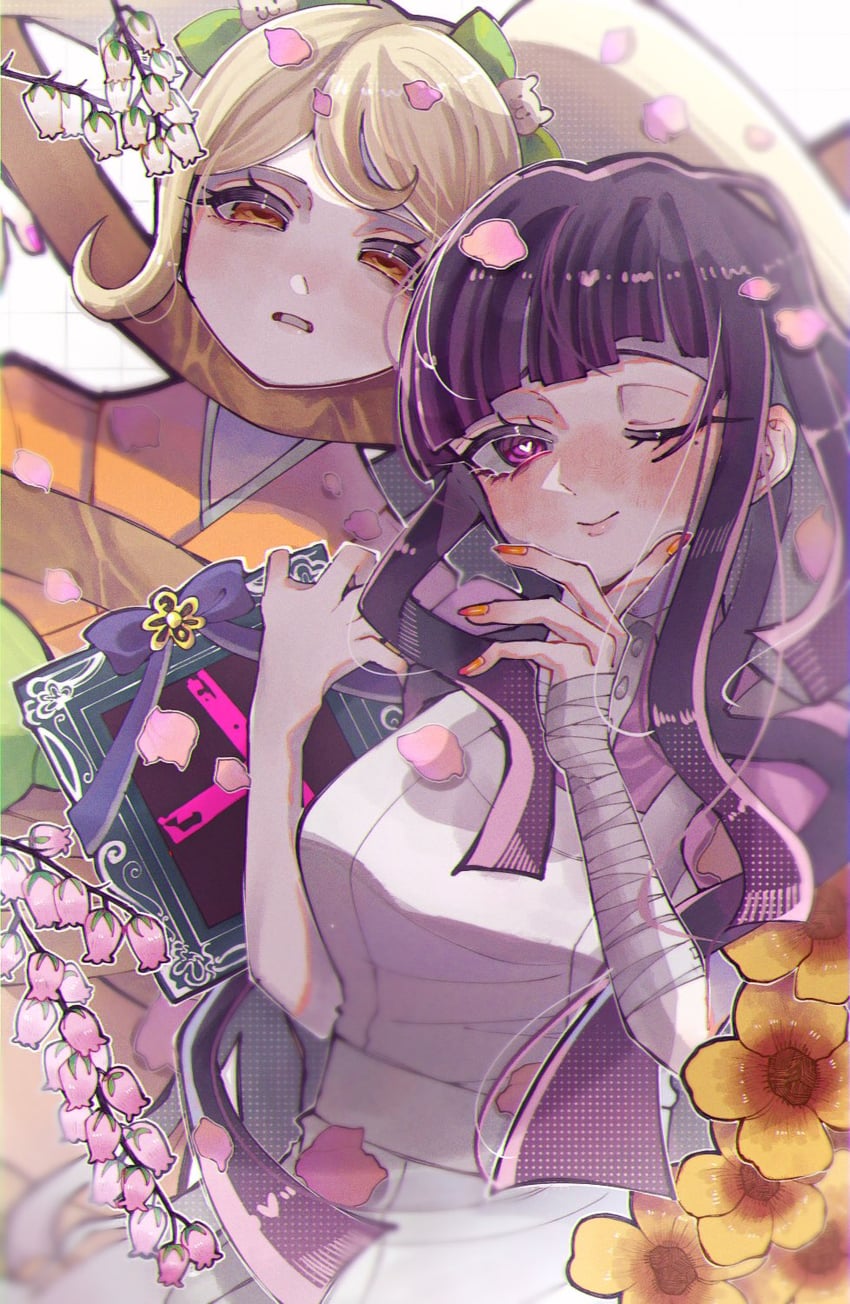 tsumiki mikan and saionji hiyoko (danganronpa and 1 more) drawn by tsuji_0x0