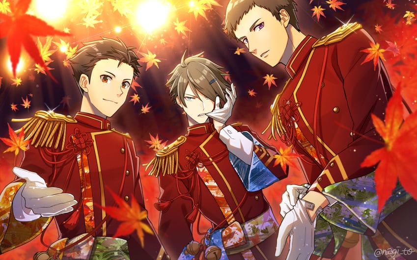 shingen seiji, akuno hideo, and kimura ryu (idolmaster and 1 more) drawn by nagi_to_(kennkenn)