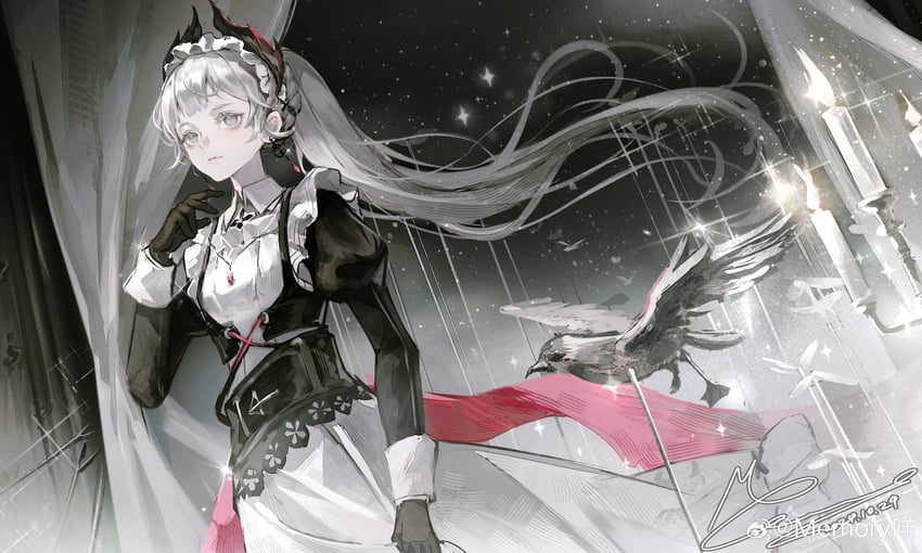 irene (arknights and 1 more) drawn by memory_mie
