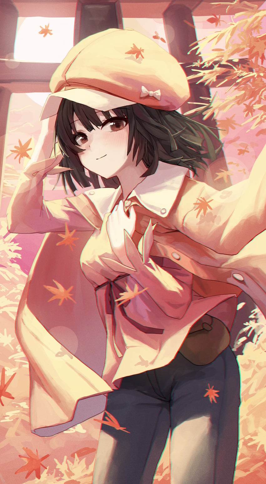 sengoku nadeko (monogatari and 1 more) drawn by huhi_(huhi_1211)